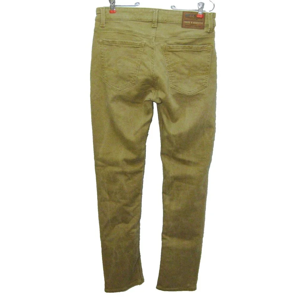 Spykar Jeans Mens 32x32 Brown Tan Beige Skinny Denim Pants 5 Pockets Rover